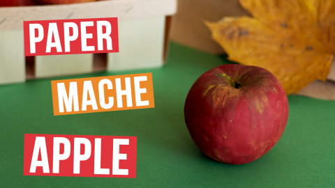  DIY Paper Mache Apple 